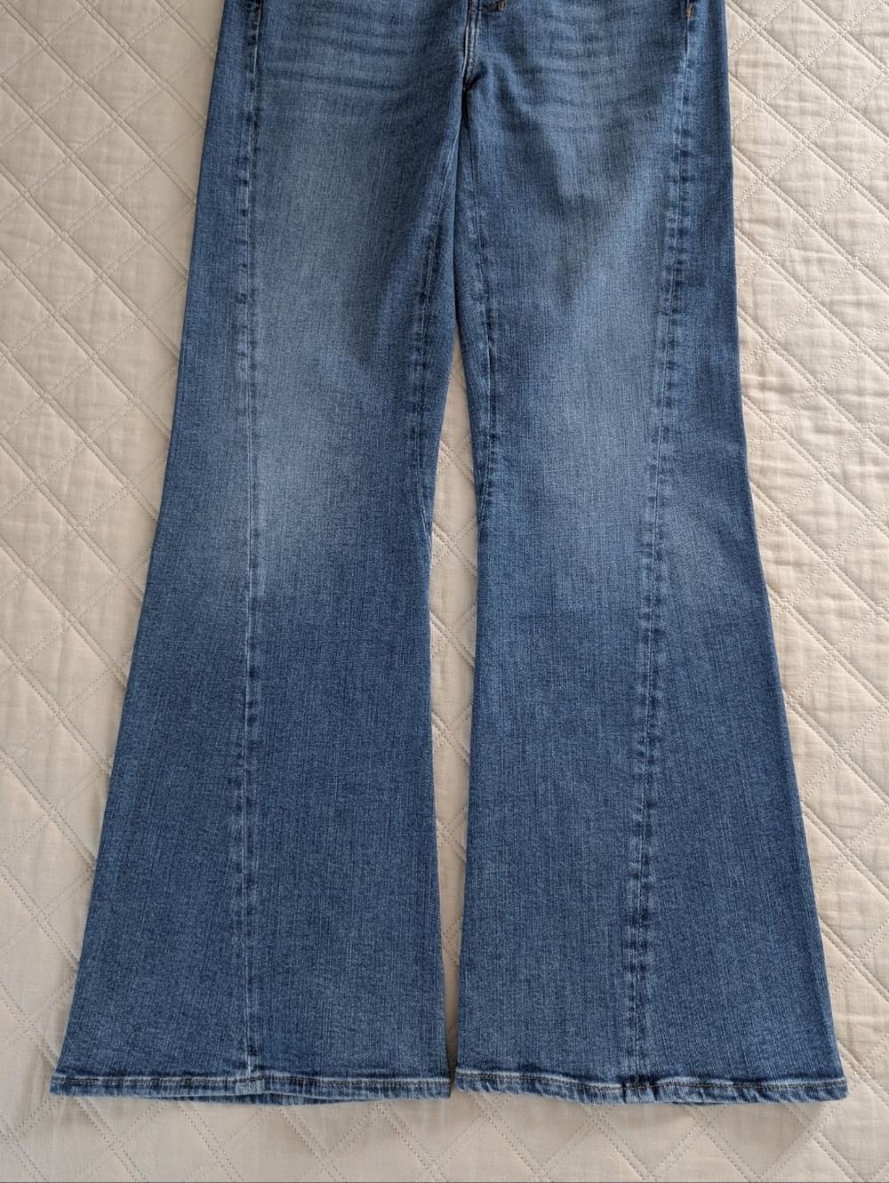 7 For All Mankind Twisted Seam Dojo Jeans Italian Fabric Yuma Blue 10/30 NWT - Picture 12 of 15